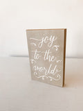 Joy To The World- Block Sign