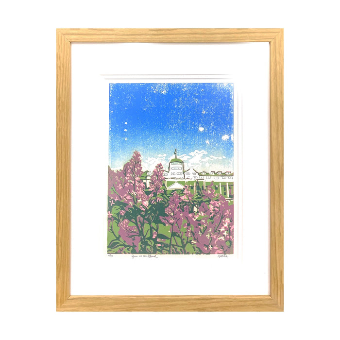June at the Grand Original Block Print by Natalia Wohletz of Peninsula Prints.