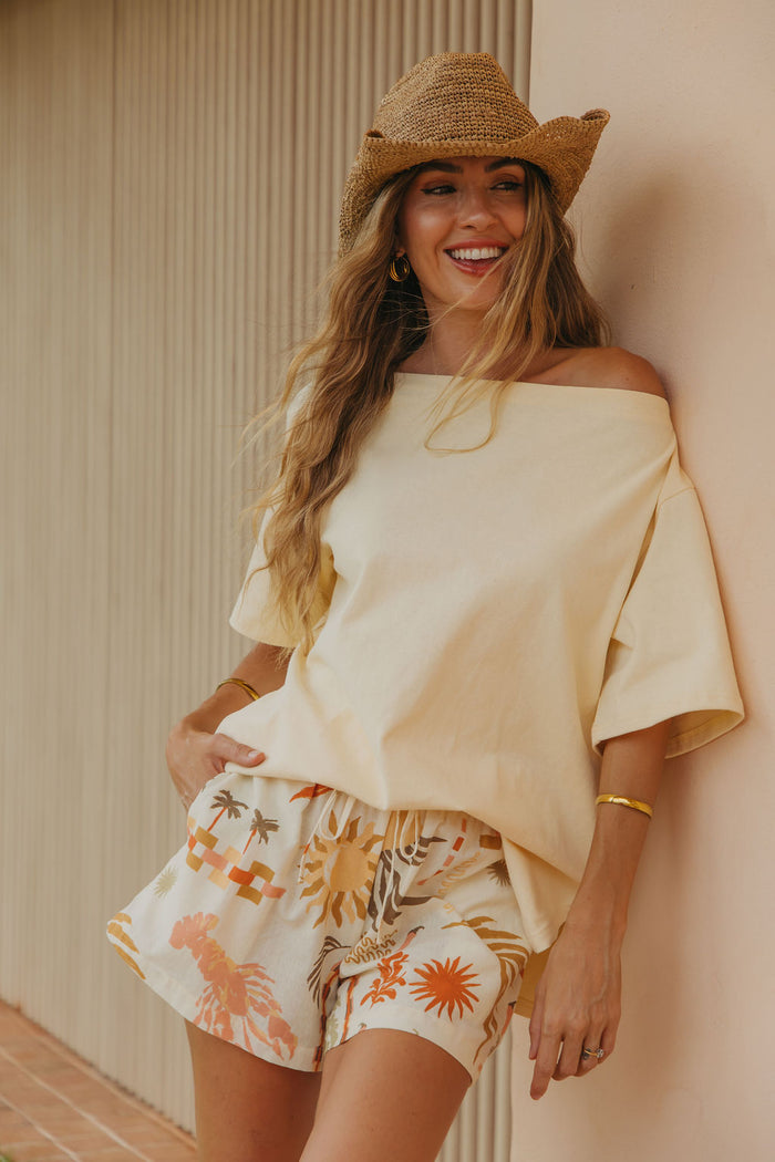 Juni Shorts - Palmira Print - The Self Styler