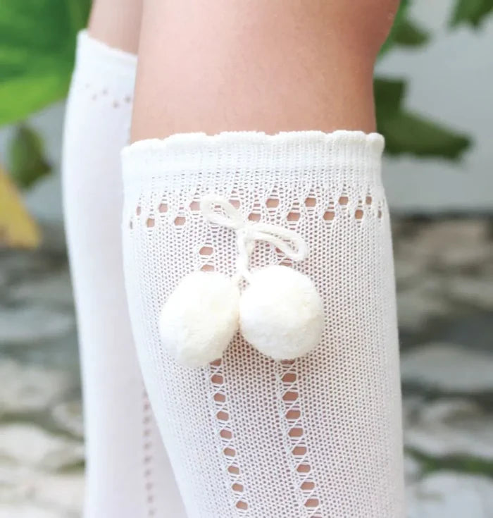 Knee Socks Pompom