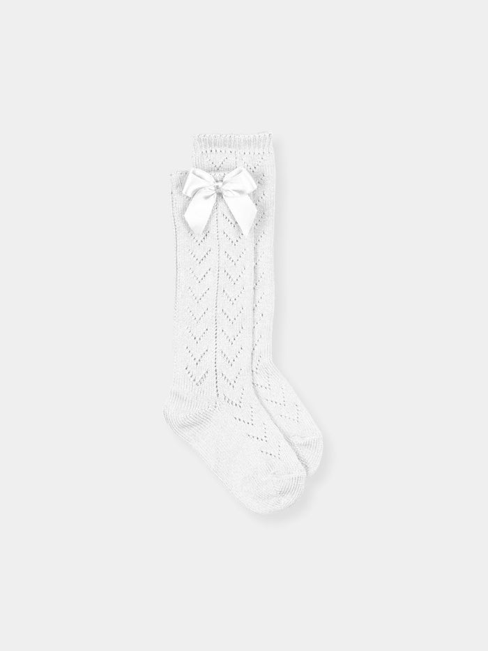 Knee Socks V Pattern- Bow