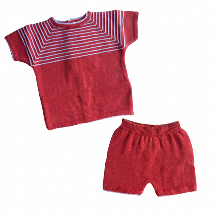 Knit Bloomer Set Apple