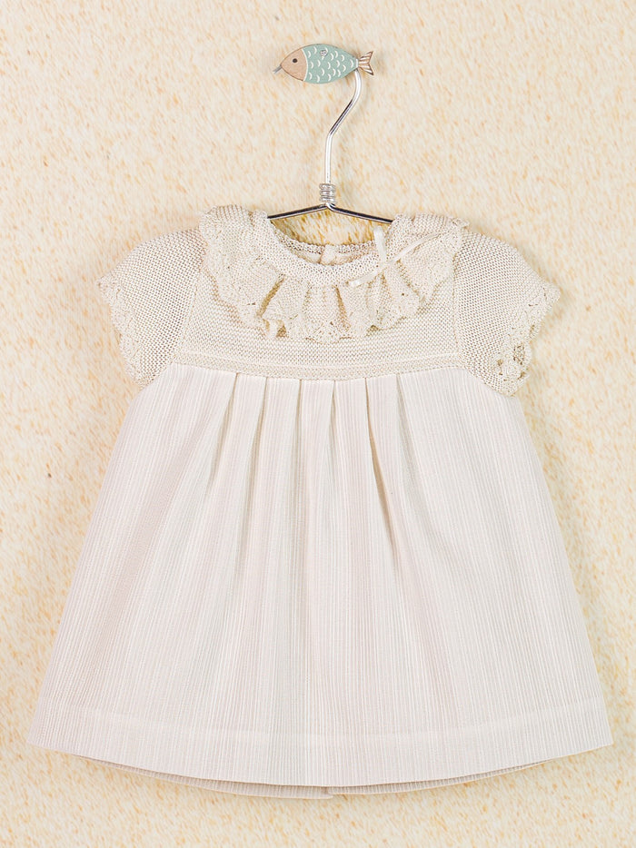 Knit Dress Hueso- 2pc