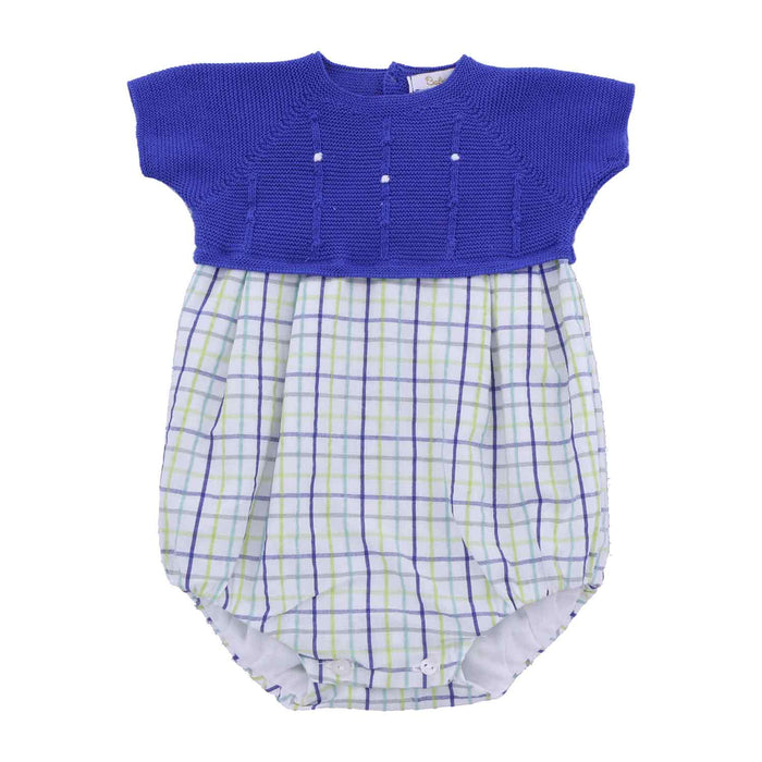 Knit Romper Cobalt