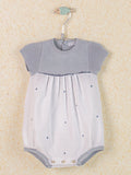 Knit Romper Piquet Dots
