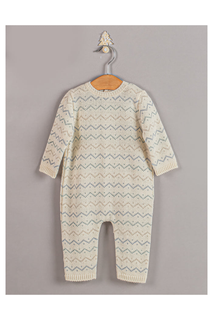 Knit Romper Zigzag