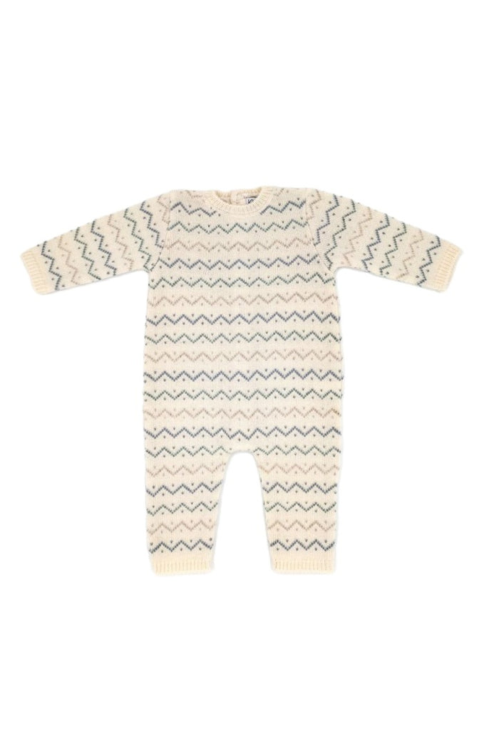 Knit Romper Zigzag