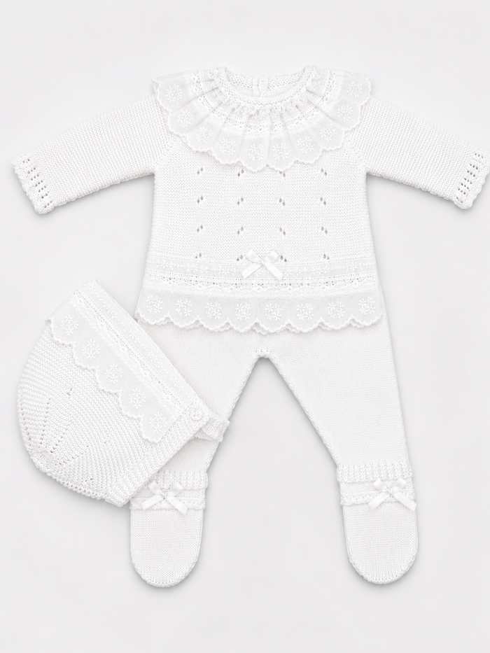 Knit Set 'Anama' White