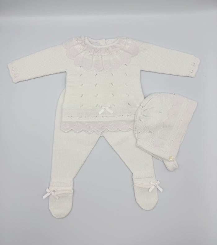 Knit Set 'Anama' White