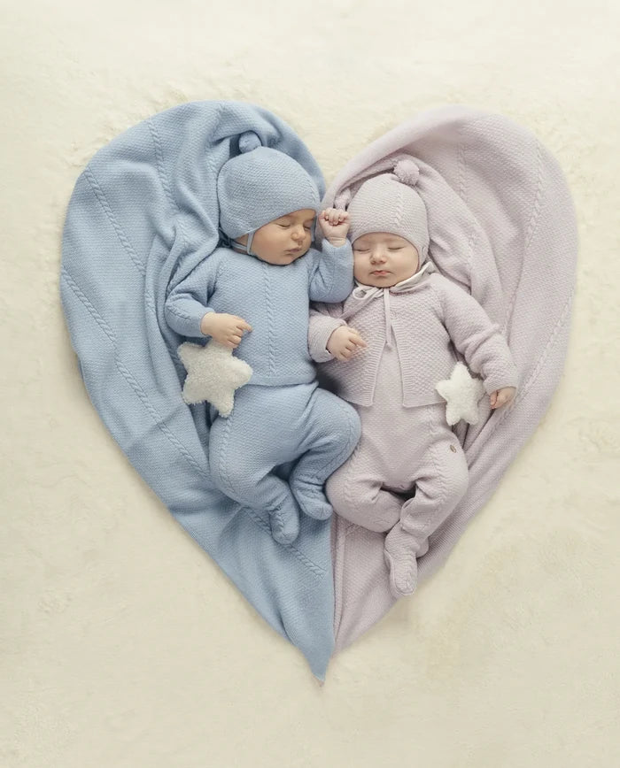 Knit Set 'Essentia' Blue