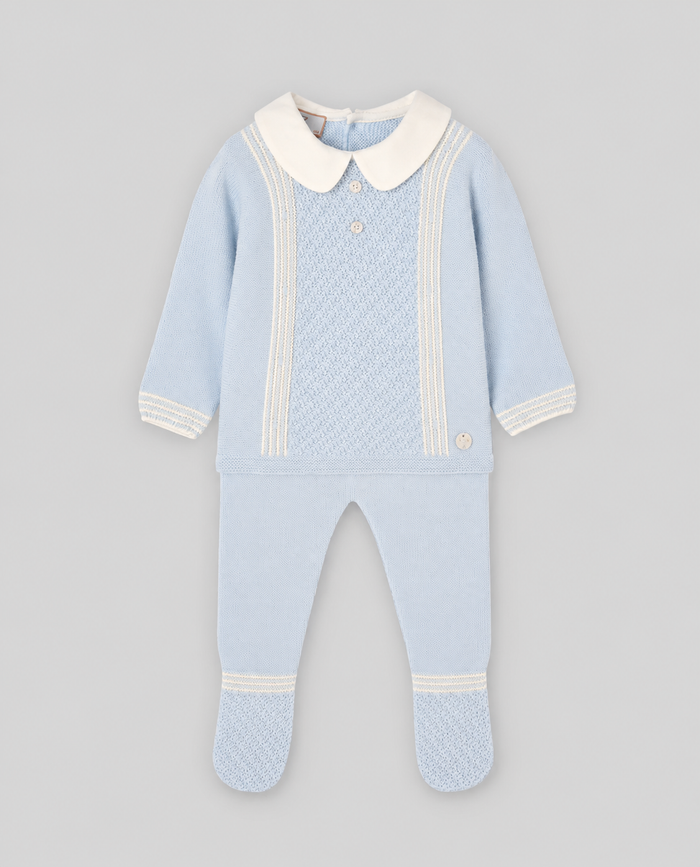 Knit Set 'Leira' Celeste