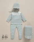 Knit Set 'Leira' Girl Green