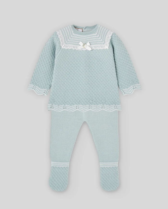Knit Set 'Leira' Girl Green