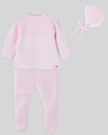 Knit Set 'Lines' Pink