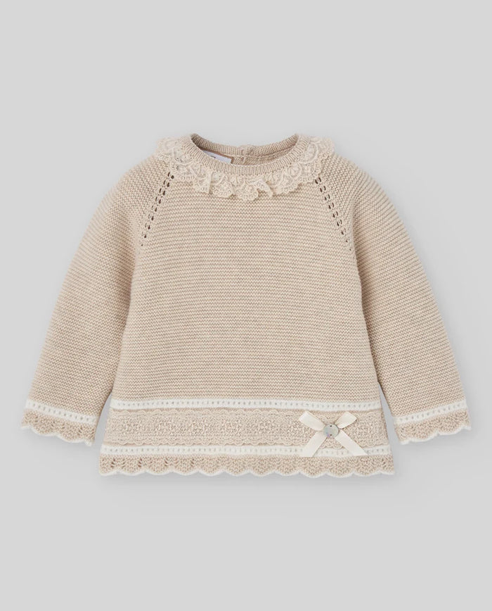 Knit Set 'Lua' Oatmeal Girl