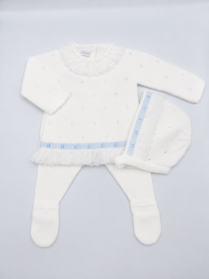 Knit Set 'Pasacintas' White