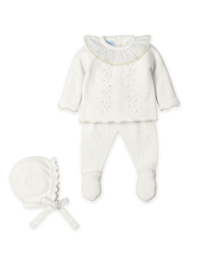 Knit Set 'Quartz Charme' Ivory- 3pc