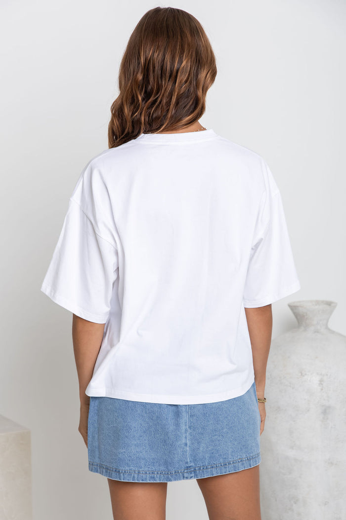 Koah Boxy-Fit Tee - White - The Self Styler