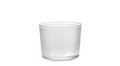 La Nouvelle glass tumbler, clear textured glass cup with fine dotted pattern