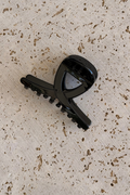 Leah Acetate Loop Hair Claw Clip - Black - The Self Styler