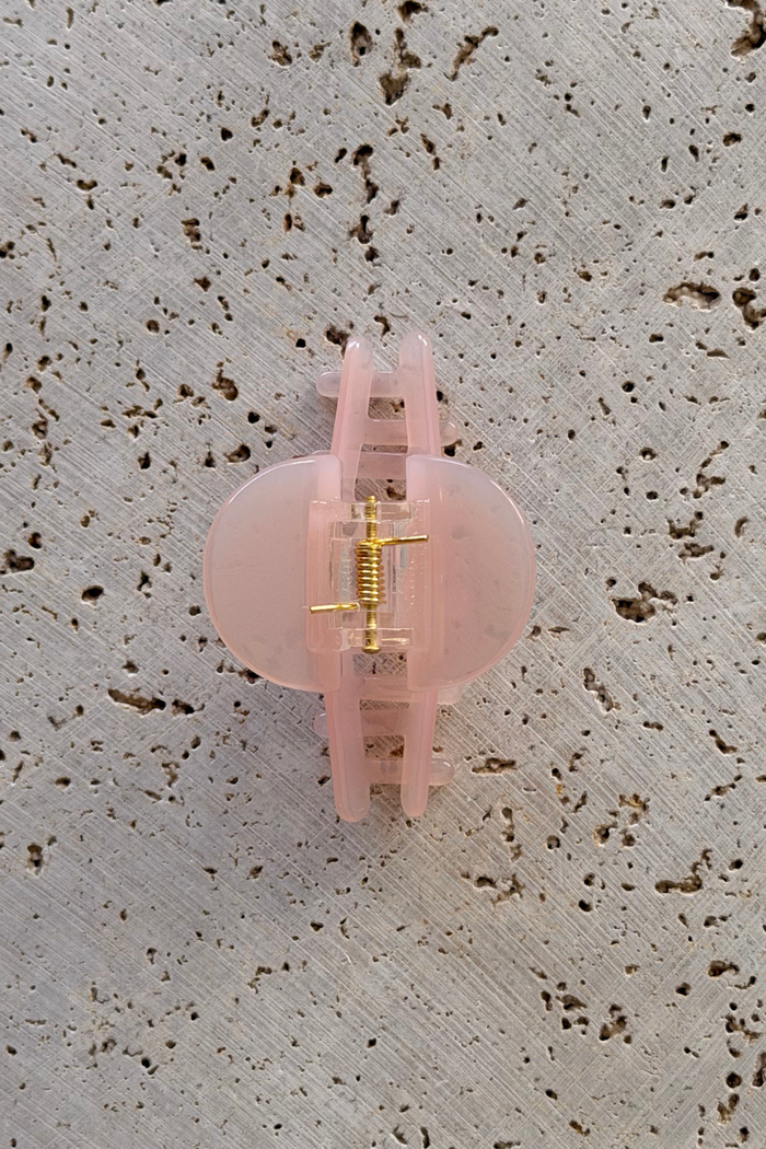 Leah Acetate Loop Hair Claw Clip - Pink - The Self Styler