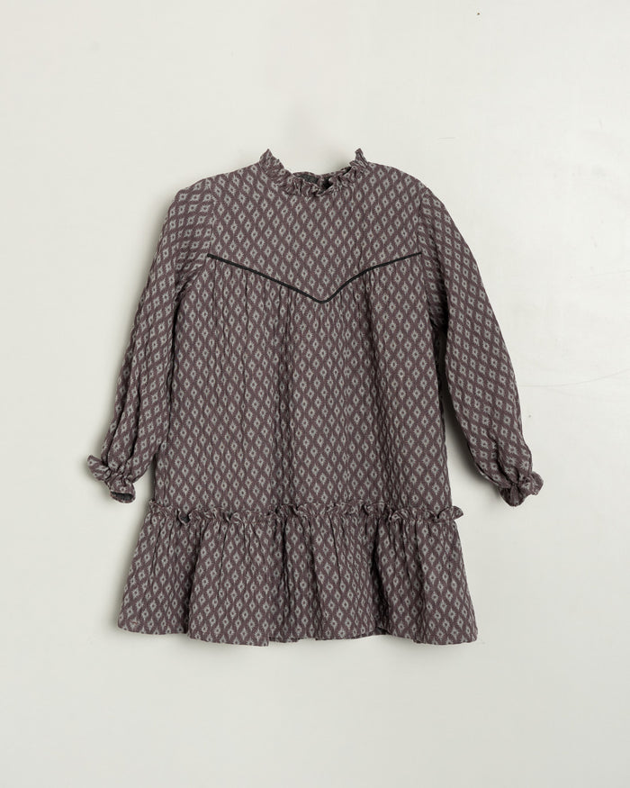 Patterned blouse on a white background