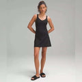 Lululemon Align Dress in Night color, size 6, showcasing a sleek, fitted design with soft fabric and subtle detailing.