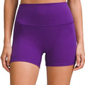 Lululemon Align™ HR Shorts 4” in purple, size 12, showing the high-rise athletic shorts with Lululemon logo.