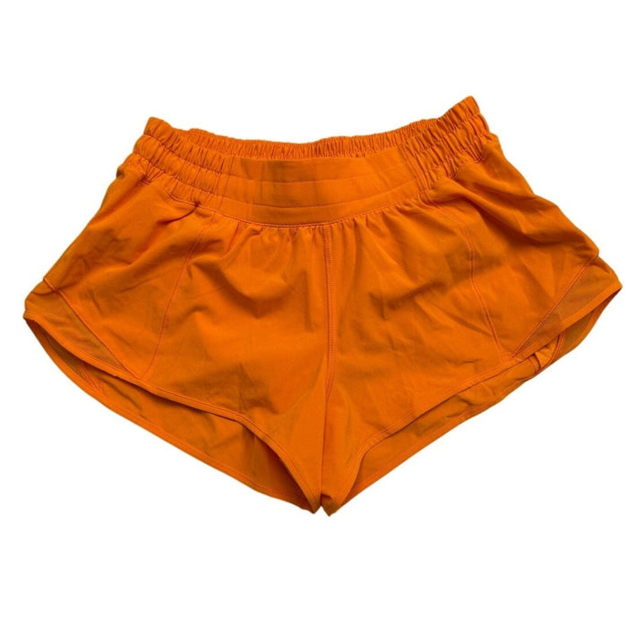 Lululemon Hotty Hot Low-Rise Shorts 2.5-inch lined running shorts in black, lightweight, with a comfortable fit.