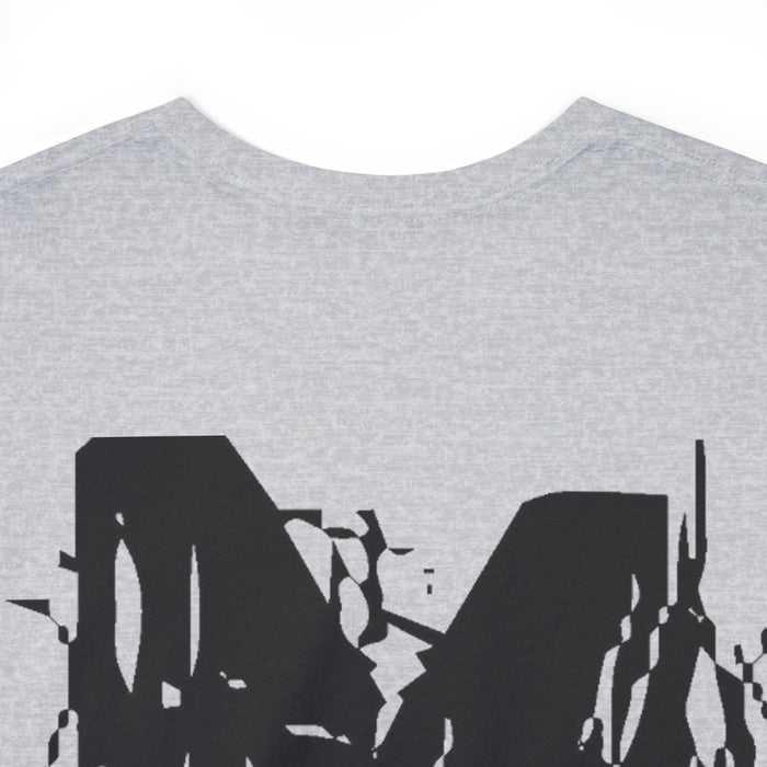 M Heavy Cotton Light Tee front and back logos