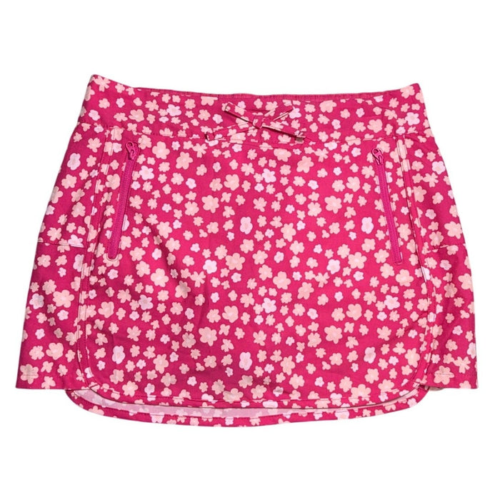 Magellan Outdoors Daisy Pink youth large fish gear skirt with a colorful, lightweight fabric and fish-themed design.