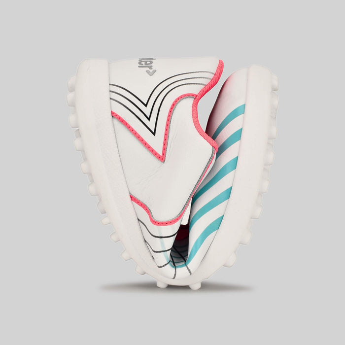 Kids Astro Football Trainer White - Flexed
