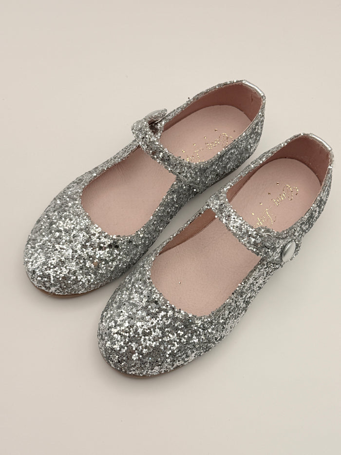 Mary Jane Glitter Silver