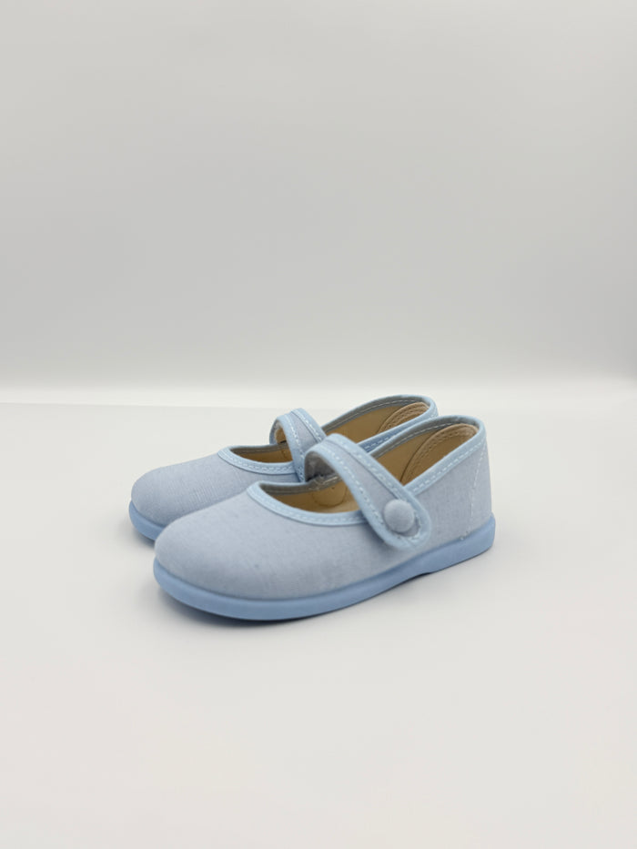 Mary Jane 'Linus Linen' Sky Blue