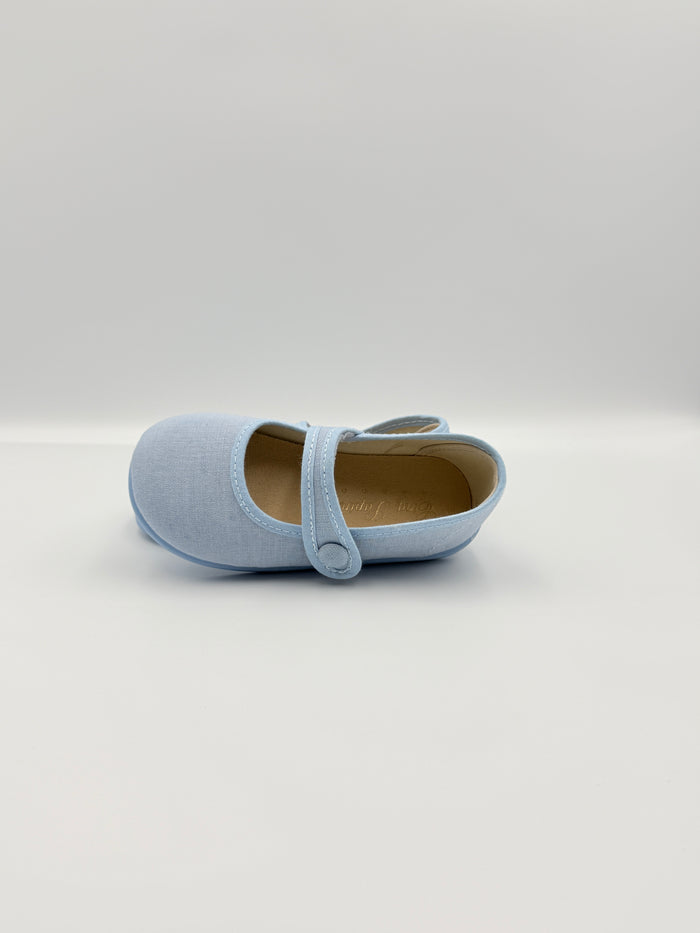 Mary Jane 'Linus Linen' Sky Blue