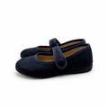 Mary Jane 'Serratex Button' Navy