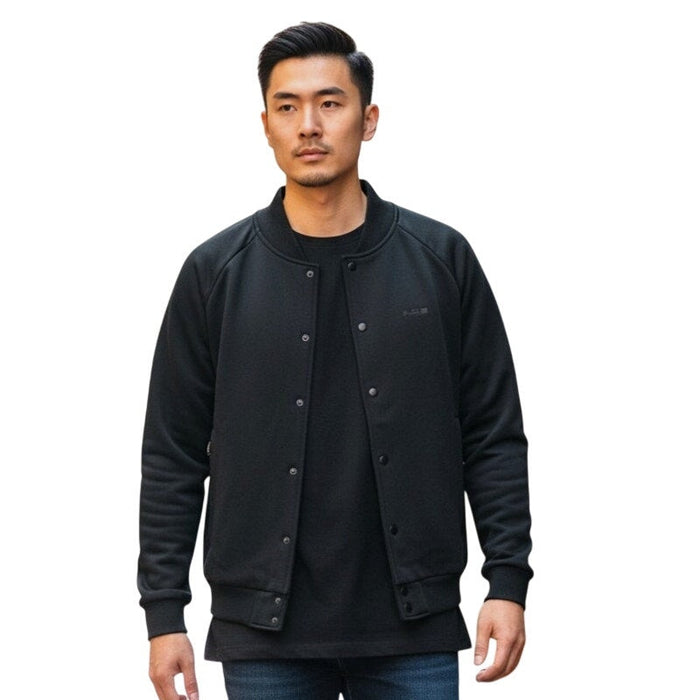Nike Men's LeBron Therma-FIT jacket in black, size small, featuring a zip-up front, stand collar, and lightweight thermal material.