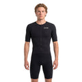 Men's Race Short Sleeve Trisuit - Kona Black - Front