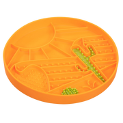 Messy Mutts Desert motif 8" Silicone Dog Lick Bowl Interactive Dog Bowl