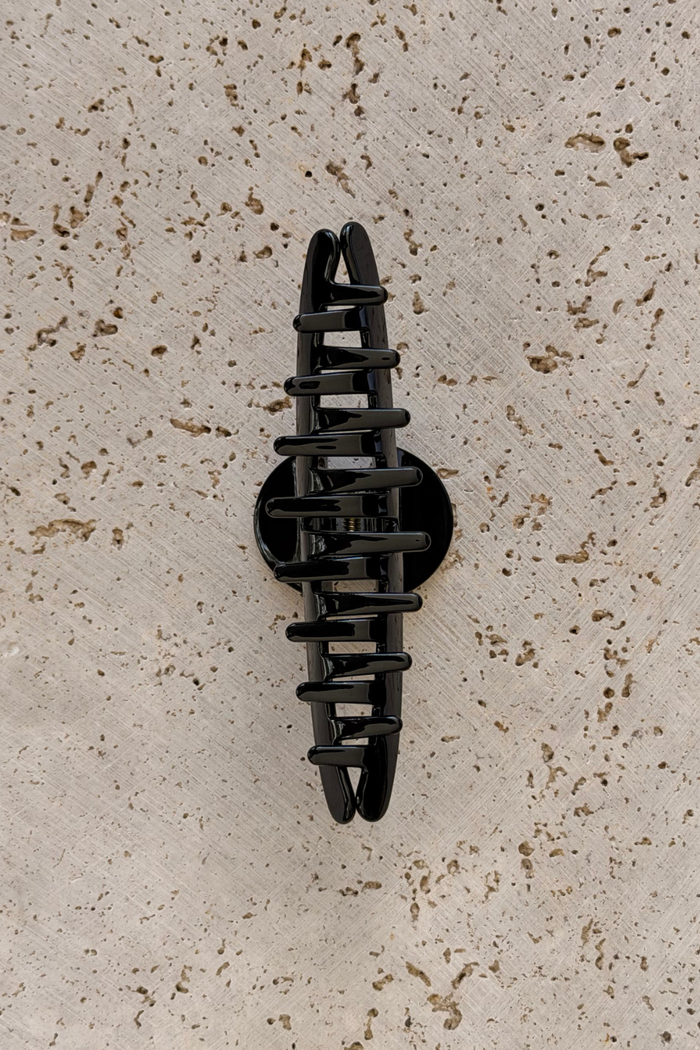 Milani Acetate Loop Hair Claw Clip - Black - The Self Styler