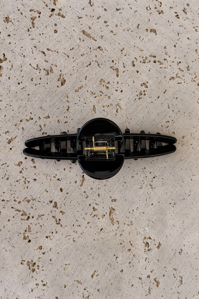 Milani Acetate Loop Hair Claw Clip - Black - The Self Styler
