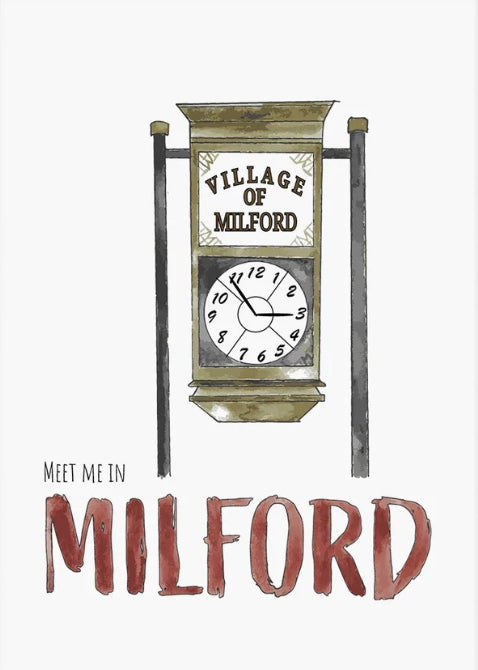 Milford Clock - Fine Art Print by Abigail Leigh Designs
