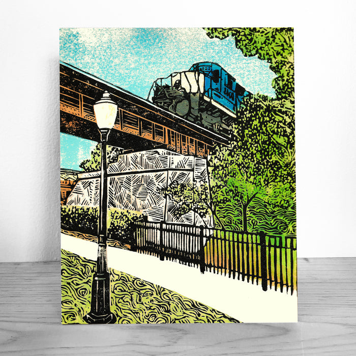 Milford Train Reproduction Print