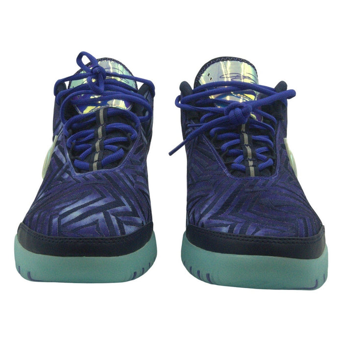 Nike Monopoly X Zoom LeBron NXXT Genesis basketball shoes in Persian Violet, men's size 11, new with tags, front view.