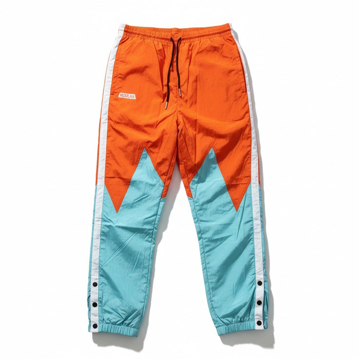 Moolah Women's Basketball Windbreaker Pants in colorblock, medium size, featuring a lightweight, sporty jacket design with wind-resistant material.
