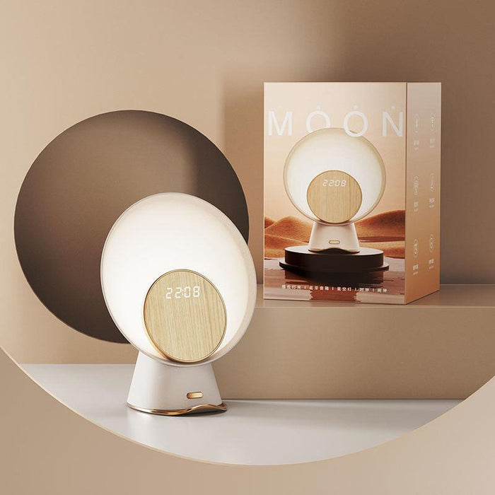 Moon Light Wireless Charging bluetooth speaker wireless charger smart night lamp with alarm clock - MyStoreLiving