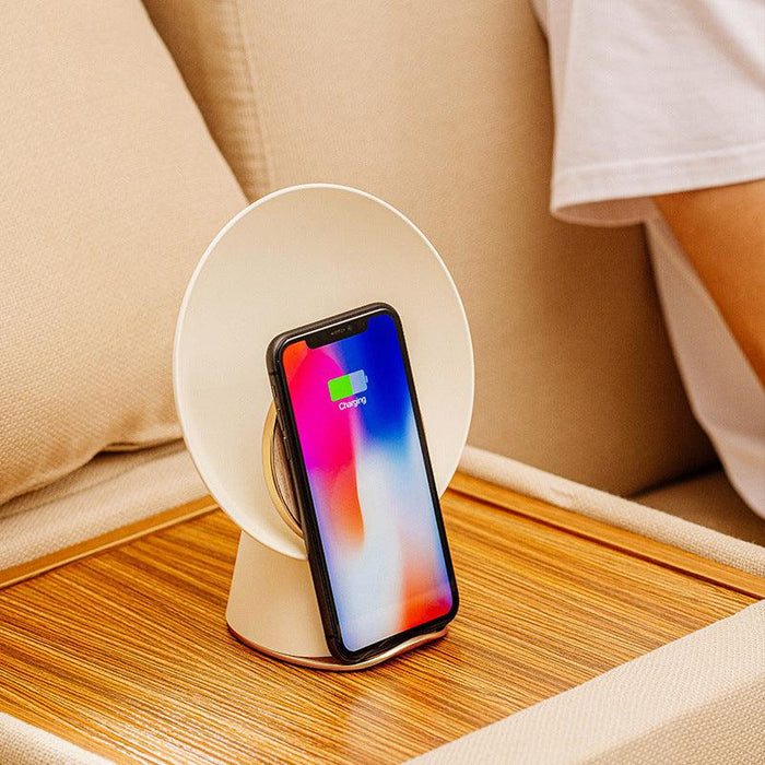 Moon Light Wireless Charging bluetooth speaker wireless charger smart night lamp with alarm clock - MyStoreLiving