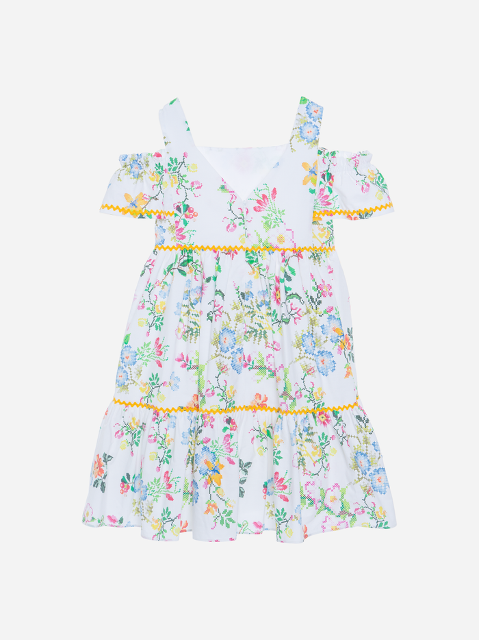 Multicolor Poplin Dress