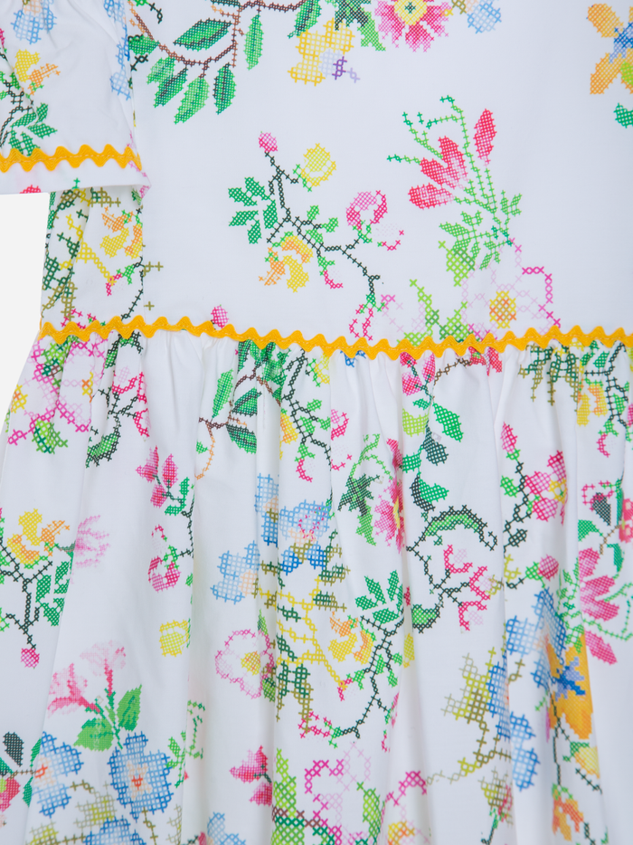 Multicolor Poplin Dress