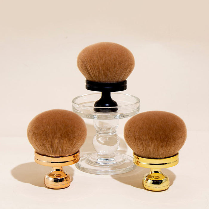 Oversized soft body and neck powder makeup brush